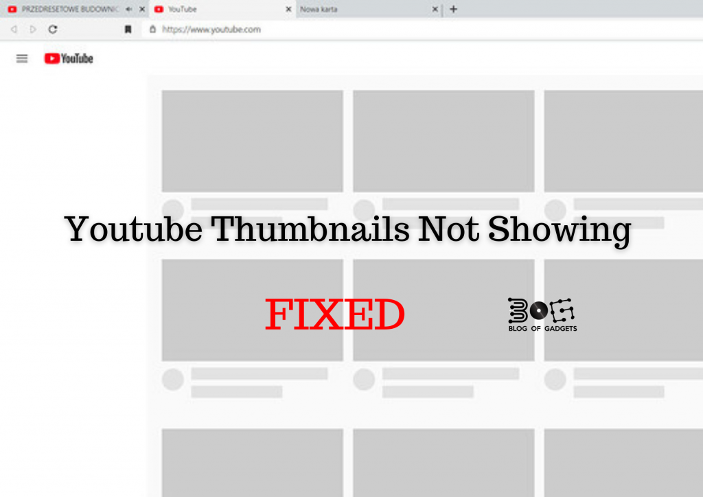 Youtube Thumbnails Not Showing