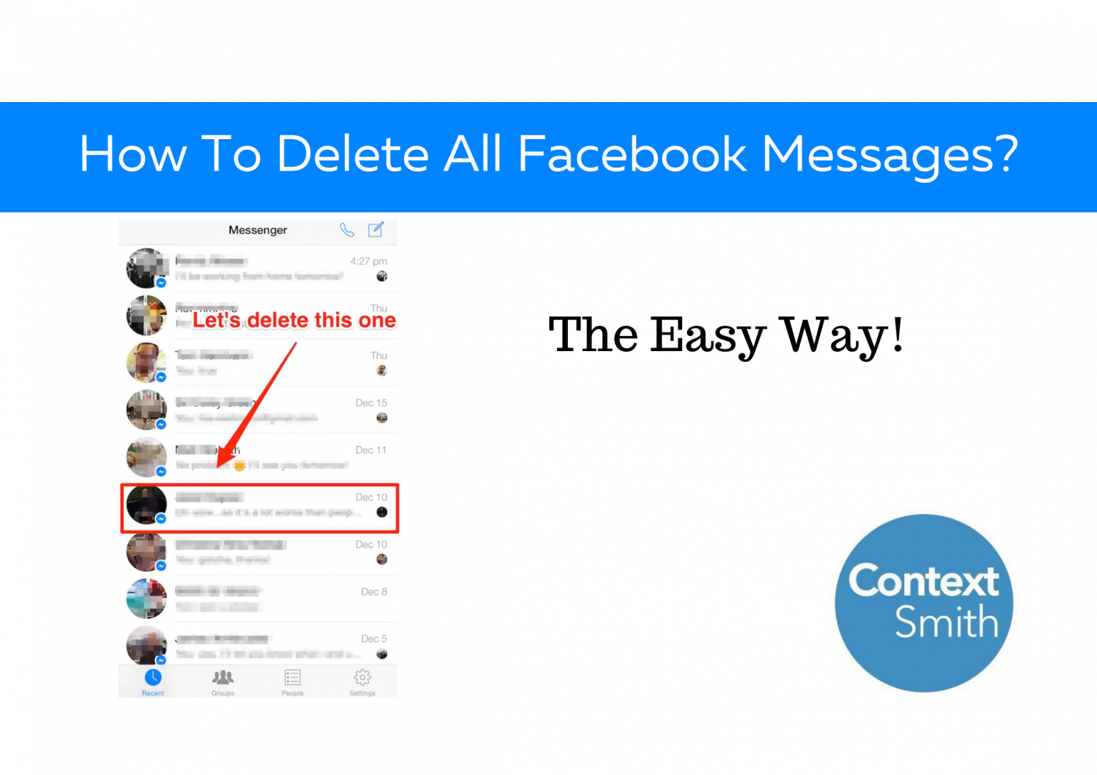 How To Delete Messages Facebook Account