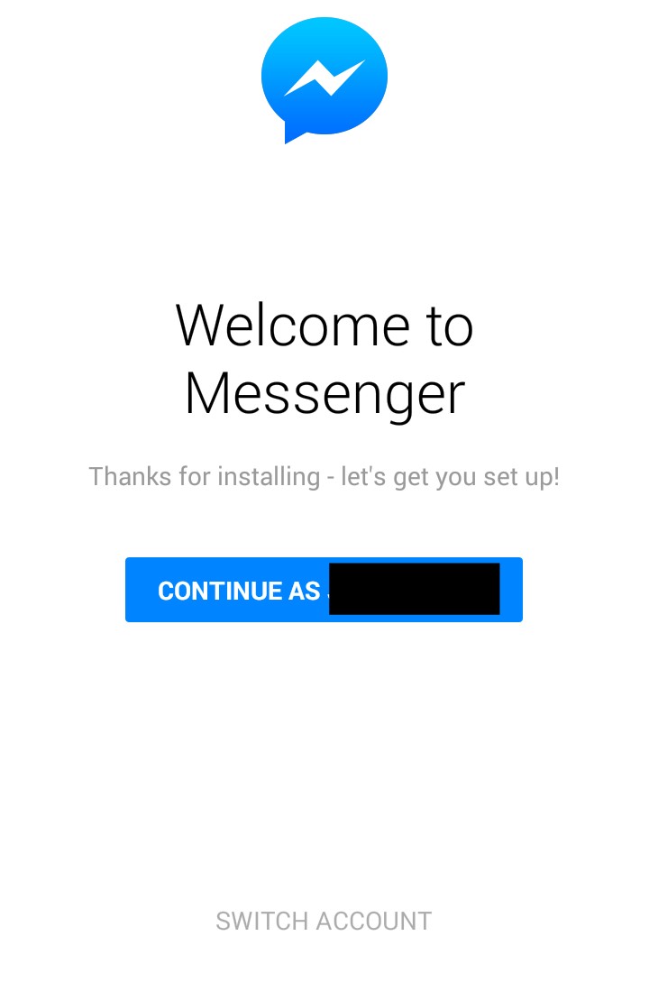 open my messenger app