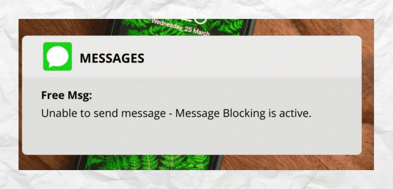 Message Blocking Is Active | How to Fix It? - ContextSmith